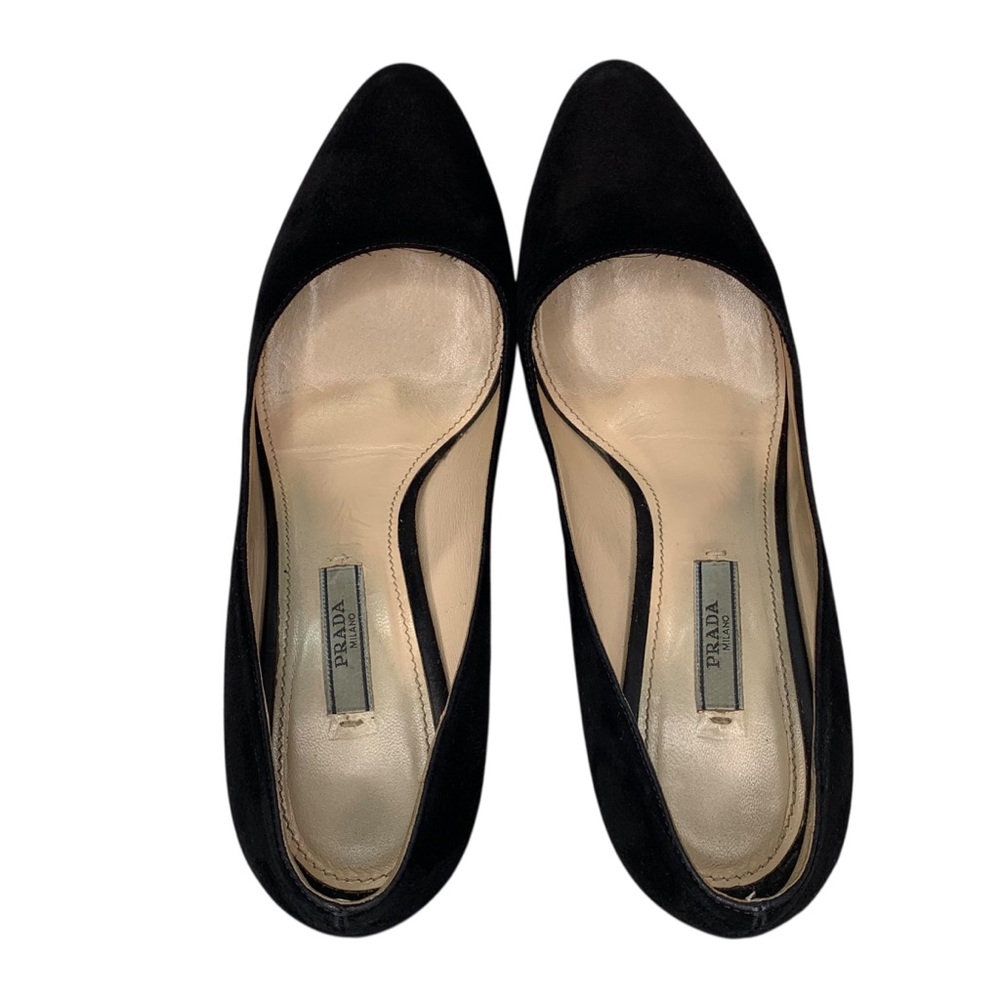 Prada Camoscio Basic Platform Pump Black Size Eu … - image 4